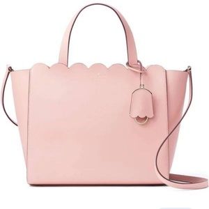 Kate Spade Magnolia Street Tote in Pale Pink Scalloped